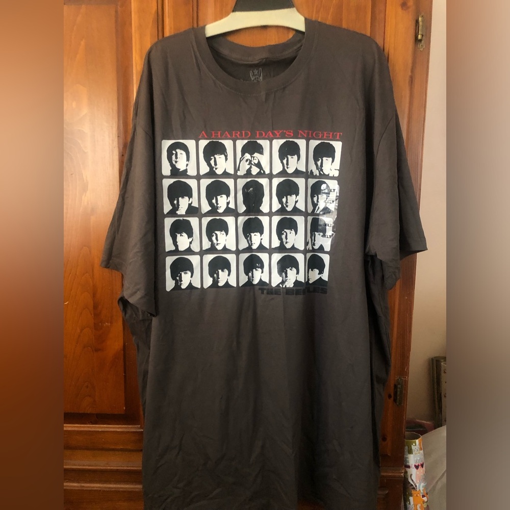 Men’s Beatles A Hard Day’s Night Graphic T-Shirt, Big & Tall 4XLT, NWT